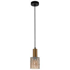 Светильник с арматурой чёрного цвета, плафонами янтарного цвета Escada 10189/1S Brass