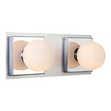 Светильник для ванной комнаты с арматурой хрома цвета, стеклянными плафонами Escada 10162/2A