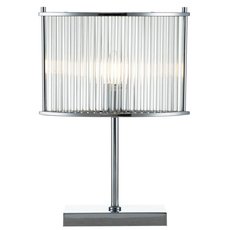Настольная лампа с стеклянными плафонами прозрачного цвета Indigo V000080