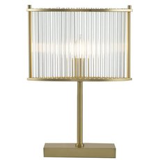 Настольная лампа с стеклянными плафонами прозрачного цвета Indigo V000079