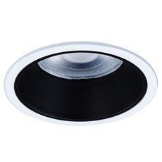 Точечный светильник с арматурой белого цвета, плафонами чёрного цвета Arte Lamp A3314PL-1WH