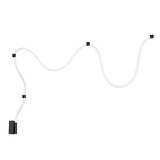 Бра с арматурой чёрного цвета, пластиковыми плафонами Arte Lamp A2850PL-32BK