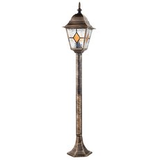 Светильник для уличного освещения с арматурой коричневого цвета, плафонами прозрачного цвета Arte Lamp A1541PA-1BN