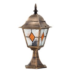 Светильник для уличного освещения с арматурой коричневого цвета, плафонами прозрачного цвета Arte Lamp A1541FN-1BN