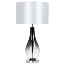 Настольная лампа с арматурой хрома цвета, плафонами белого цвета Arte Lamp A5043LT-1BK
