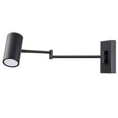 Бра с арматурой чёрного цвета, металлическими плафонами Arte Lamp A2490AP-1BK