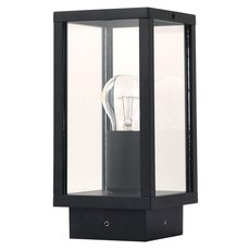 Светильник для уличного освещения с арматурой чёрного цвета, плафонами прозрачного цвета Arte Lamp A1631FN-1BK