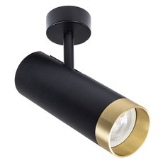 Точечный светильник с арматурой чёрного цвета, металлическими плафонами Arte Lamp A2357PL-1BK