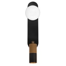 Бра с арматурой чёрного цвета, пластиковыми плафонами Arte Lamp A2608AP-2BK