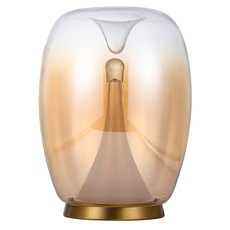 Настольная лампа с арматурой латуни цвета, стеклянными плафонами Divinare 5875/07 TL-15