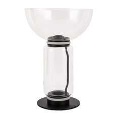 Настольная лампа с стеклянными плафонами прозрачного цвета Divinare 1242/06 TL-18