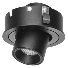 Точечный светильник с металлическими плафонами чёрного цвета Lightstar 217172