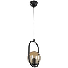Светильник с арматурой чёрного цвета, стеклянными плафонами Toplight TL1609H-01BK