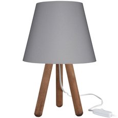 Настольная лампа с текстильными плафонами серого цвета Toplight TL1619T-01GR