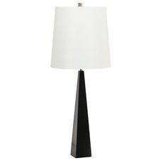 Настольная лампа с арматурой чёрного цвета, текстильными плафонами Elstead Lighting ASCENT-TL-BLK-W