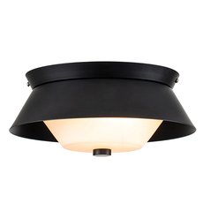 Светильник для ванной комнаты с арматурой чёрного цвета, металлическими плафонами Elstead Lighting BOWTIE-F-MB