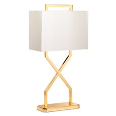 Настольная лампа с арматурой золотого цвета, плафонами белого цвета Elstead Lighting CROSS-TL-IVORY