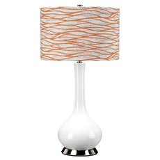 Настольная лампа с арматурой белого цвета, текстильными плафонами Elstead Lighting MILO-PN-TL-LORA
