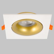 Точечный светильник с арматурой белого цвета, плафонами золотого цвета IMEX IL.0029.0010-WMG