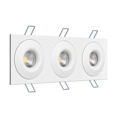 Точечный светильник с арматурой белого цвета, металлическими плафонами LEDRON AO1501001 SQ3 White
