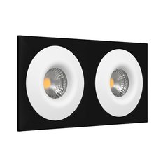 Точечный светильник с арматурой чёрного цвета LEDRON AO1501001 SQ2 Black-White