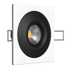 Точечный светильник с плафонами чёрного цвета LEDRON AO1501002 SQ White-Black