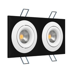 Точечный светильник с арматурой чёрного цвета LEDRON AO1501005 SQ2 Black-White