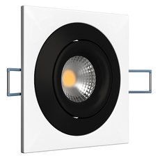 Точечный светильник с арматурой белого цвета, плафонами чёрного цвета LEDRON AO1501006 SQ White-Black