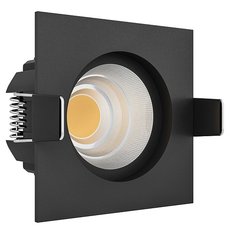 Точечный светильник с плафонами чёрного цвета LEDRON BRUTAL SQ Black
