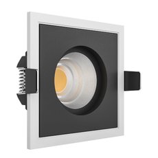 Точечный светильник с металлическими плафонами LEDRON BRUTAL SQ1 White-Black