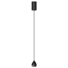 Светильник с арматурой чёрного цвета, плафонами чёрного цвета LEDRON DROP Black