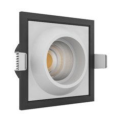 Точечный светильник с плафонами белого цвета LEDRON GIZA SQ Black-White