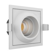 Точечный светильник с арматурой белого цвета, металлическими плафонами LEDRON GIZA SQ White