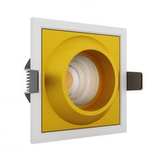 Точечный светильник с металлическими плафонами LEDRON GIZA SQ White-Gold