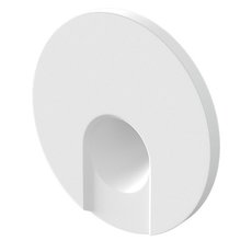 Встраиваемый в стену светильник с арматурой белого цвета, плафонами белого цвета LEDRON KIT AGILE R White