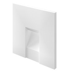 Встраиваемый в стену светильник с арматурой белого цвета, плафонами белого цвета LEDRON KIT AGILE SQ White