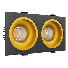 Точечный светильник для подвесные потолков LEDRON LEVEL SQ2 Black-Gold