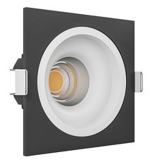 Точечный светильник с плафонами белого цвета LEDRON LEVEL SQ Black-White