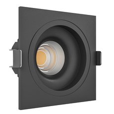 Точечный светильник с плафонами чёрного цвета LEDRON LEVEL SQ TRIAC Black