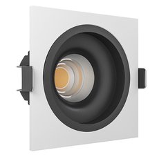 Точечный светильник с арматурой белого цвета LEDRON LEVEL SQ TRIAC White-Black