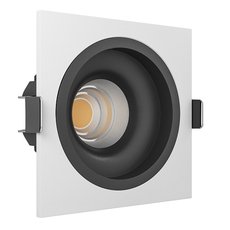 Точечный светильник для гипсокарт. потолков LEDRON LEVEL SQ White-Black