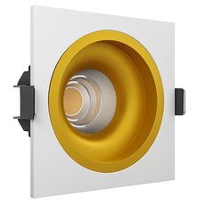 Точечный светильник с арматурой белого цвета LEDRON LEVEL SQ White-Gold