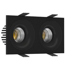 Точечный светильник с металлическими плафонами LEDRON LOFT SQ2 Black