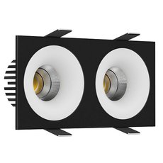 Точечный светильник с металлическими плафонами LEDRON LOFT SQ2 TRIAC Black-White