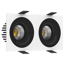 Точечный светильник с арматурой белого цвета LEDRON LOFT SQ2 White-Black