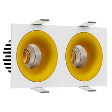 Точечный светильник с арматурой белого цвета LEDRON LOFT SQ2 White-Gold