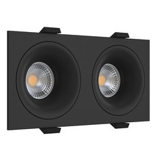 Точечный светильник с плафонами чёрного цвета LEDRON MJ1003 SQ2 Black