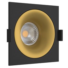 Точечный светильник с металлическими плафонами LEDRON MJ1003 SQ Black-Gold