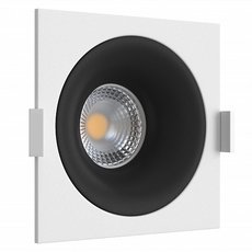 Точечный светильник с плафонами чёрного цвета LEDRON MJ1003 SQ White-Black
