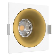 Точечный светильник с арматурой белого цвета LEDRON MJ1003 SQ White-Gold